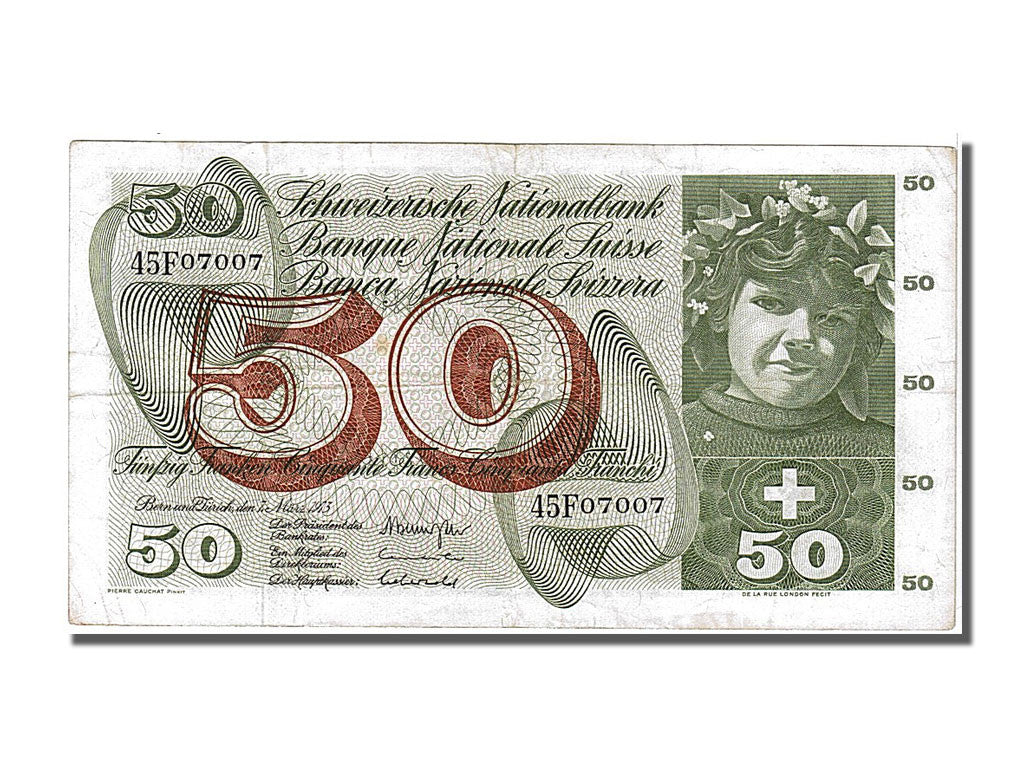 [#103703] Suisse, 50 Francs type 1954-61