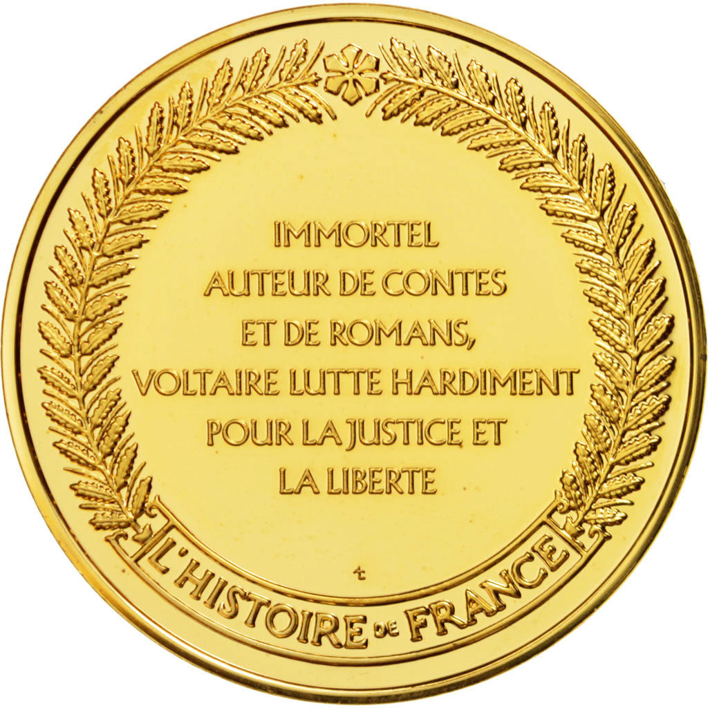 [#37455] L'Histoire de France, Médaille, Voltaire