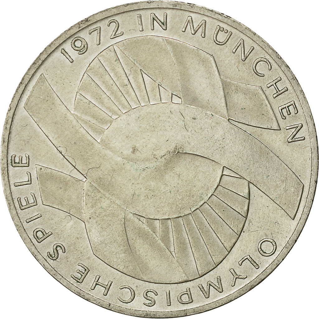 492882 Coin Germany 10 Mark Olympics 1972 Munich Au55 58 Silver Km Ebay