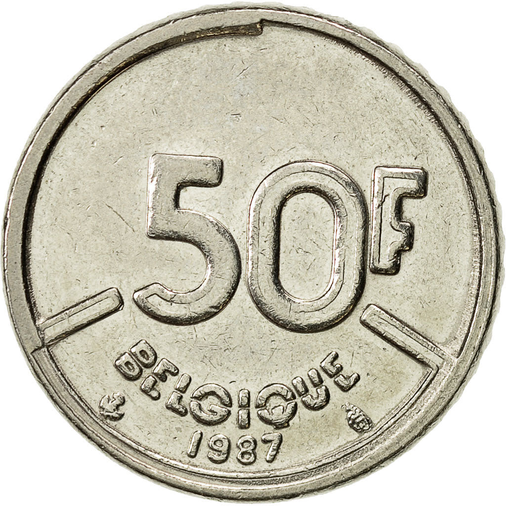 521306 Coin Belgium Baudouin I 50 Francs 50 Frank 1987