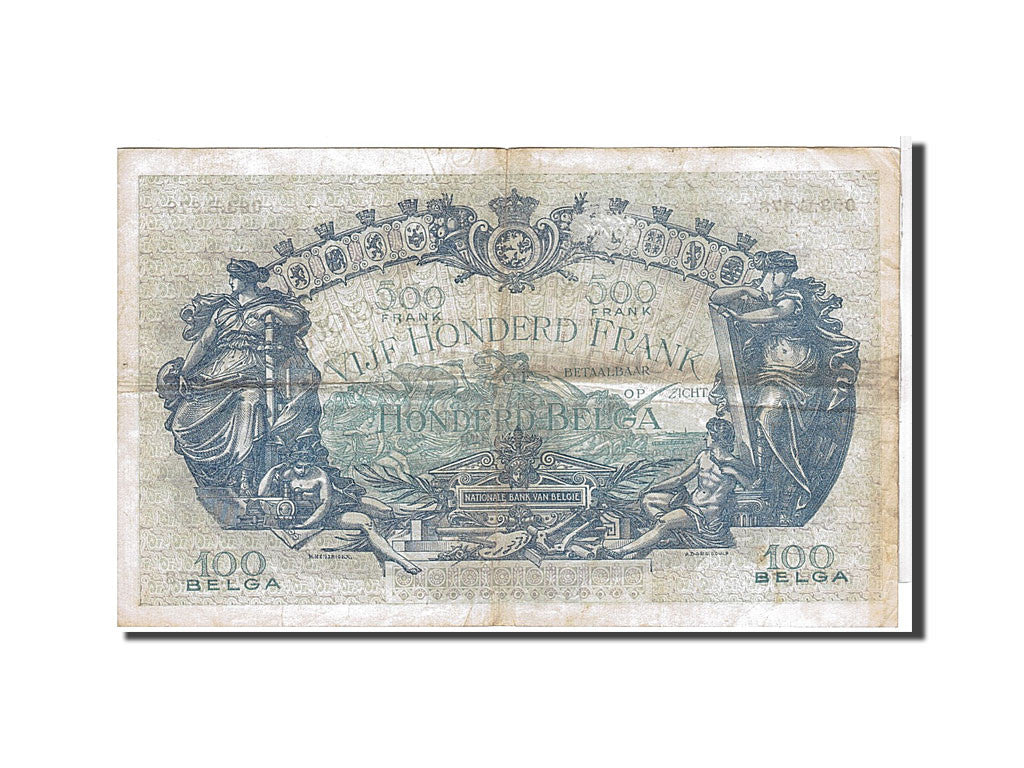 [#111130] Belgique, 500 Francs/ 100 Belga type 1927-36