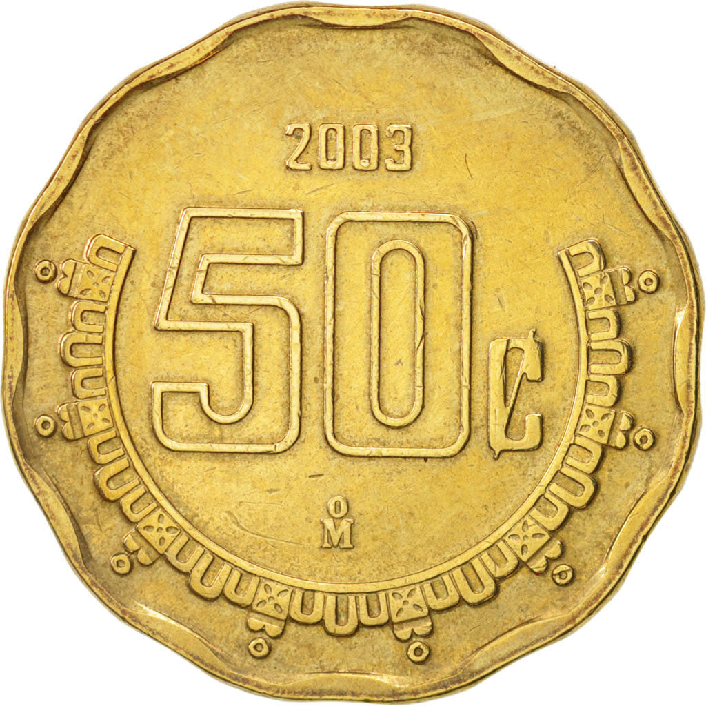 [#78787] Mexico, 50 Centavos, 2003, Mexico City, AU(50-53), Aluminum ...