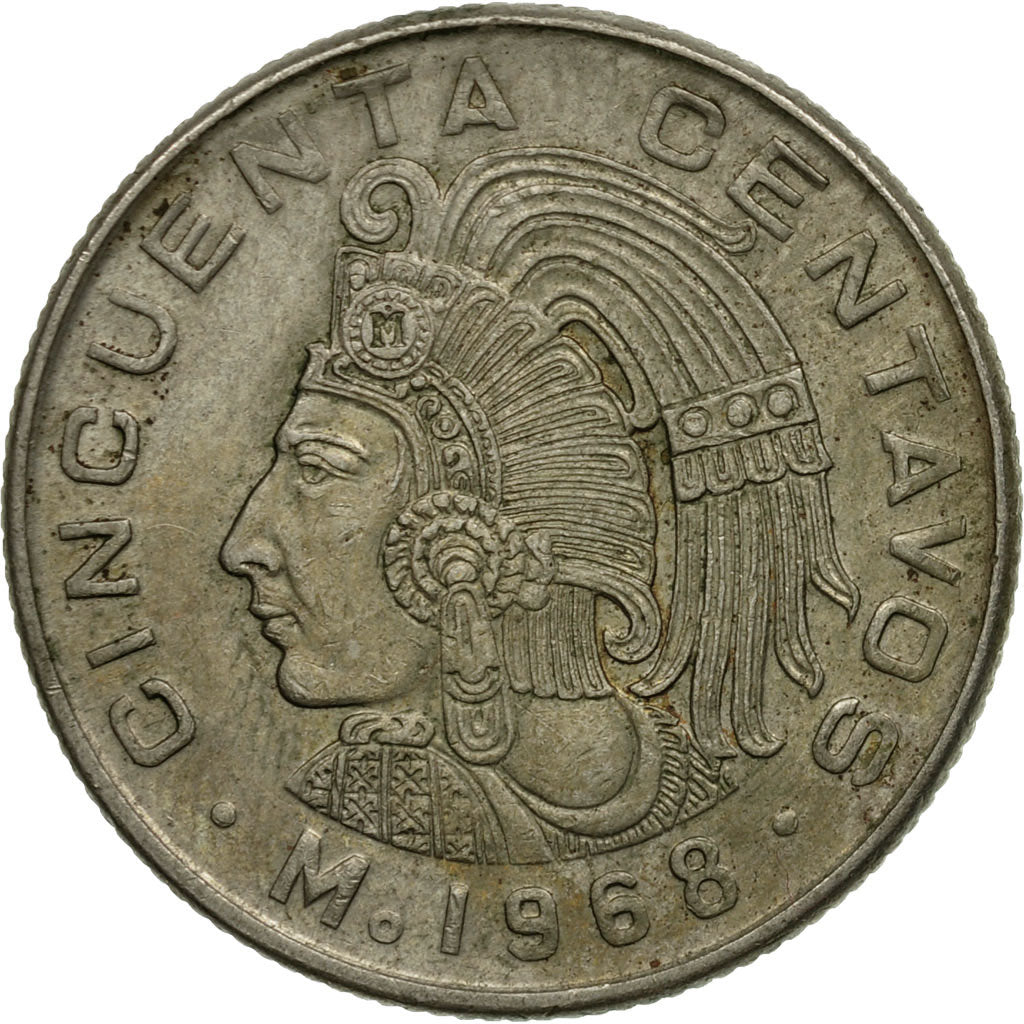 [#439204] Coin, Mexico, 50 Centavos, 1968, Mexico City, EF(40-45) | eBay
