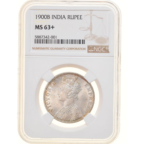 Coin India British Victoria Rupee 1900 Numiscorner Com