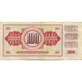 Banknote, Yugoslavia, 100 Dinara, 1981, 1981-11-04, KM:90b, VF(30-35)