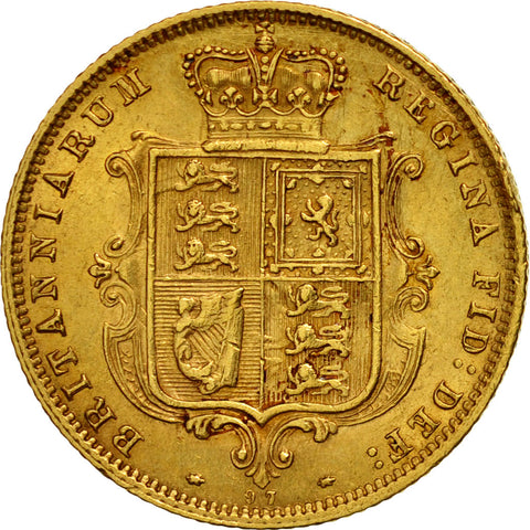 Coin, Great Britain, Victoria, 1/2 Sovereign, 1878, , Gold, KM:735.2