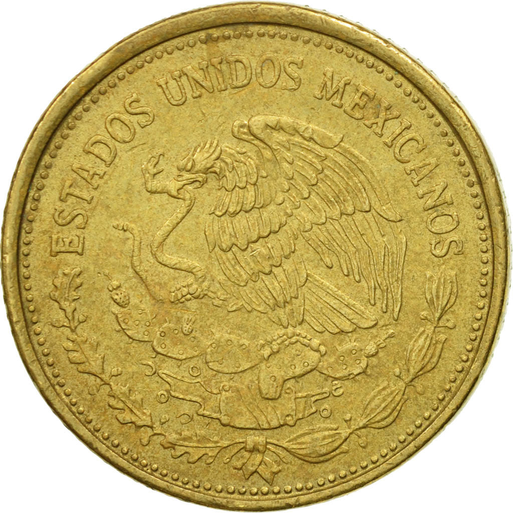 [#523781] Mexico, 100 Pesos, 1990, Mexico City, VF(30-35), Aluminum ...