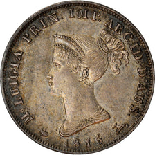 Coin, ITALIAN STATES, PARMA, Maria Luigia, 10 Soldi, 1815, AU(50-53), Silver