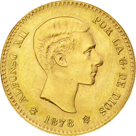 Coin, Spain, Alfonso XII, 10 Pesetas, 1962, Madrid, MS(63), Gold, KM:677