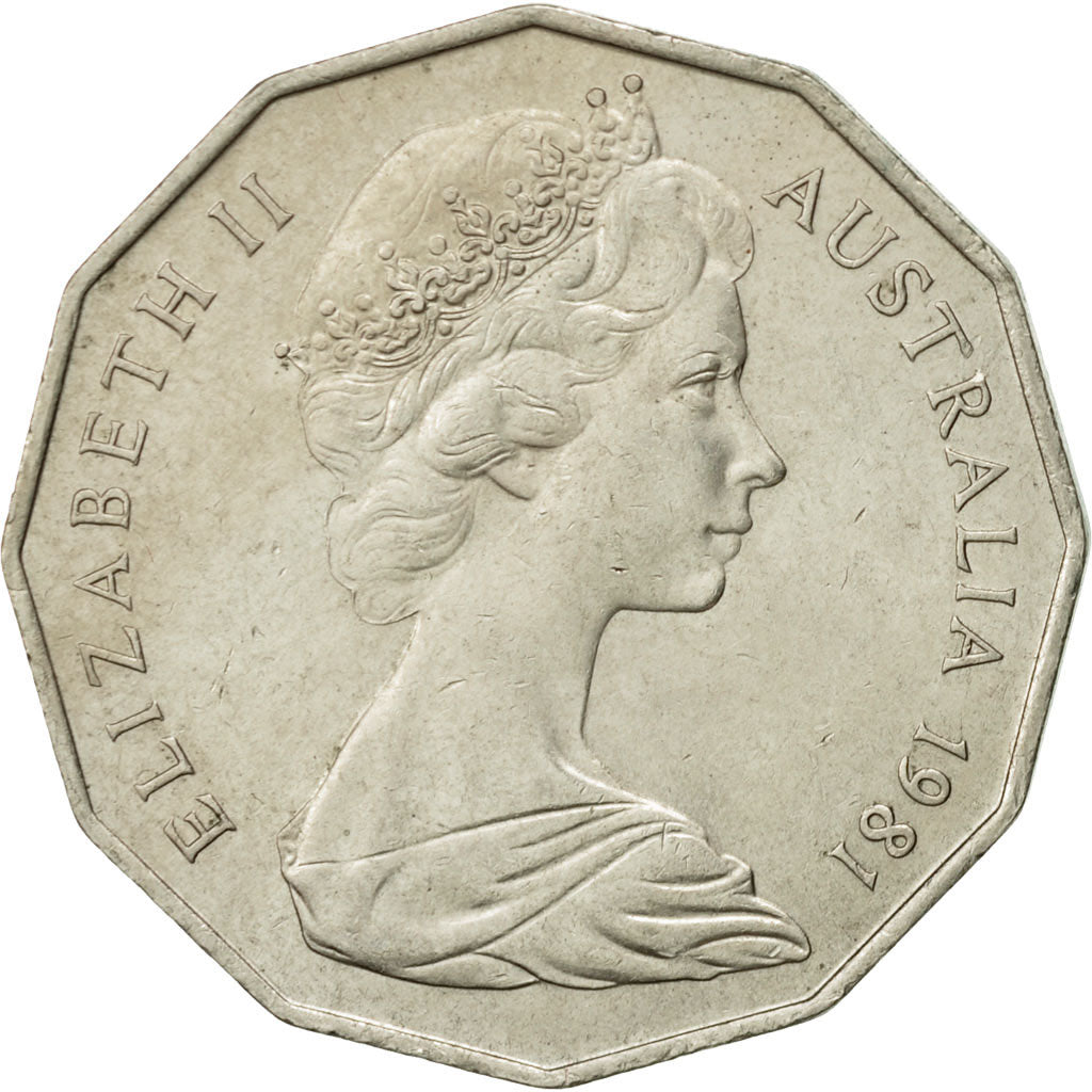 Coin Australia Elizabeth Ii 50 Cents 1981 Au 50 53 Ebay