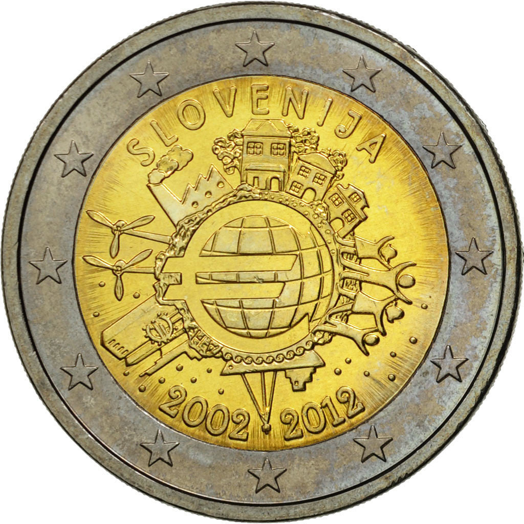 [#460985] Slovénie, 2 Euro, €uro 2002-2012, 2012, SPL, Bi-Metallic