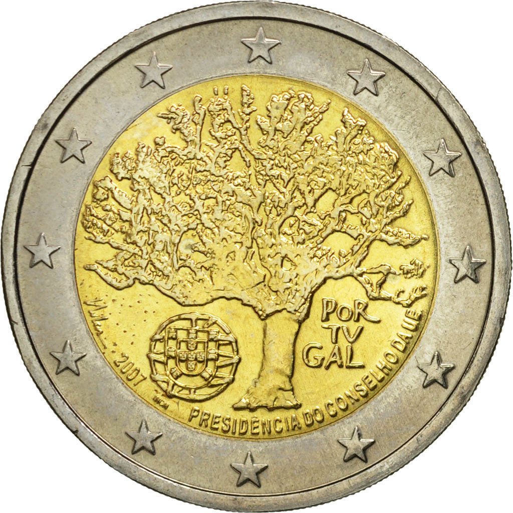 [#460907] Portugal, 2 Euro, 2007, SPL, Bi-Metallic