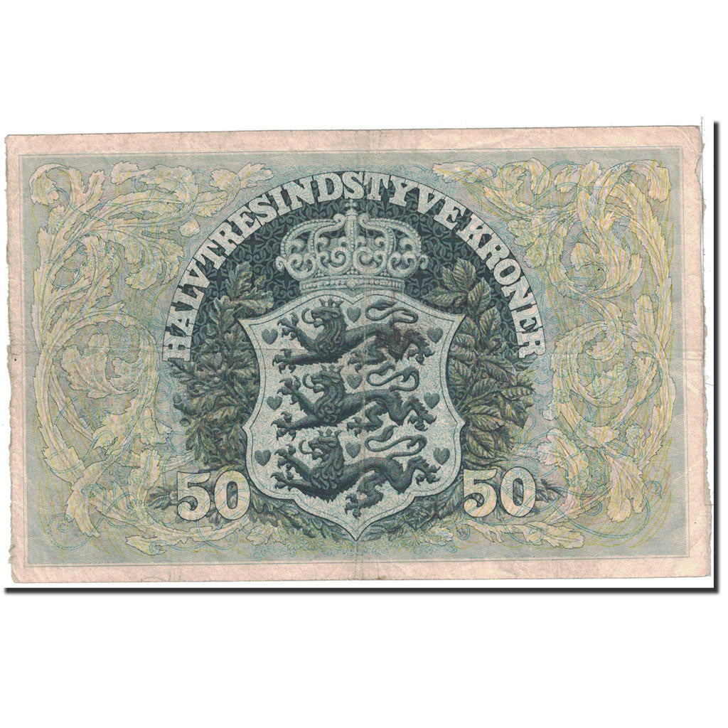[#119573] Danemark, 50 Kroner, 1939, KM:32b, TTB