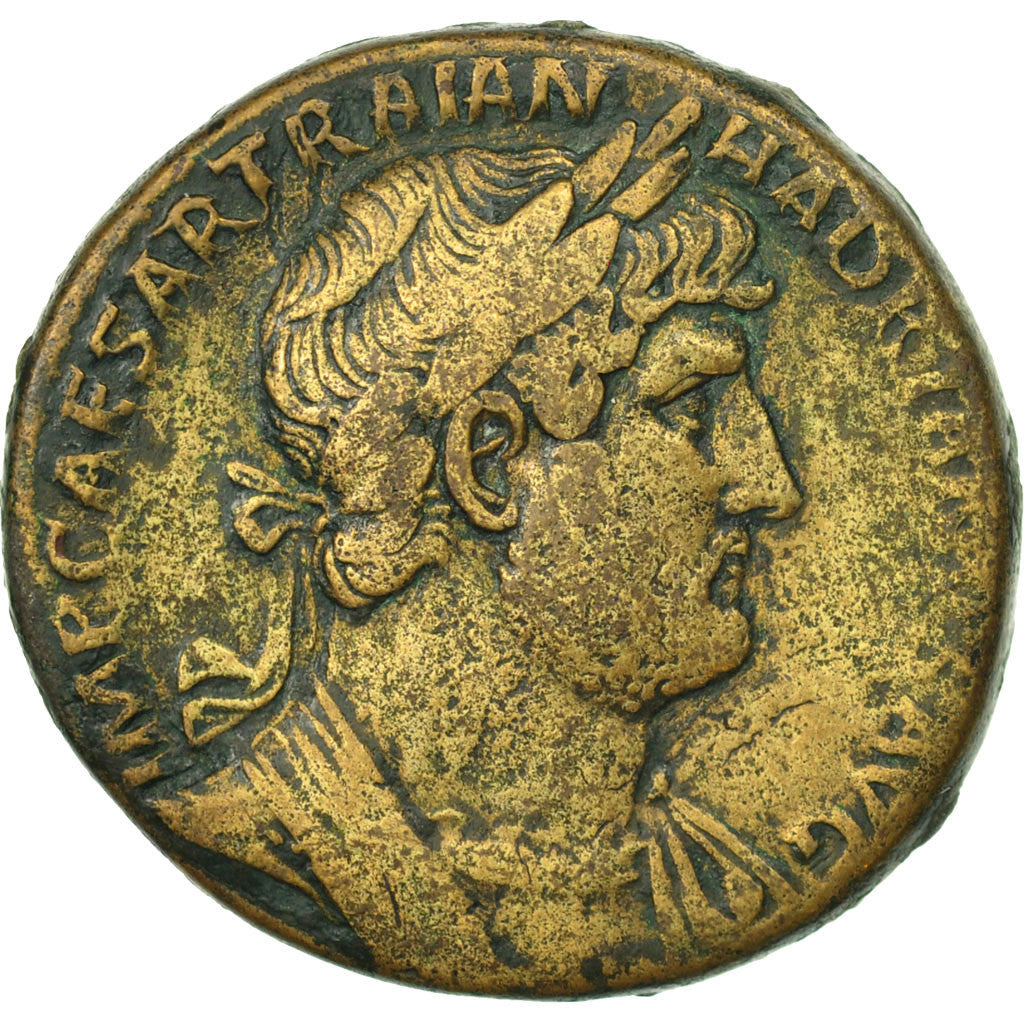 [#507163] Hadrian, Sesterz, Rome, S+, Bronze, RIC:614a