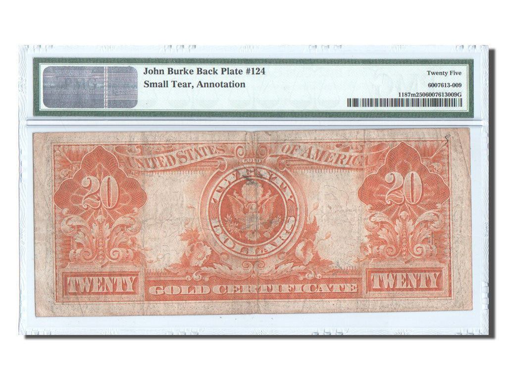 [#103668] Vereinigte Staaten, Gold Certificate, 20 Dollars, 1922, Pick 275, PMG