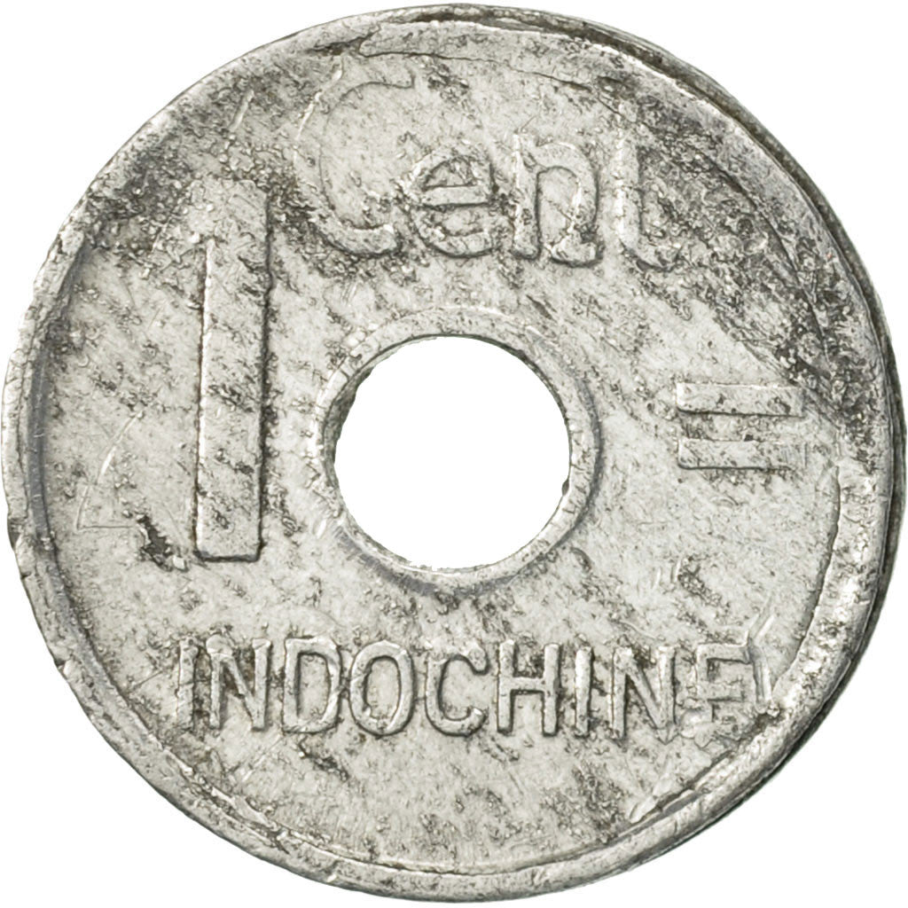 [#468831] FRENCH INDO-CHINA, Cent, 1943, Paris, TTB, Aluminium, KM:26