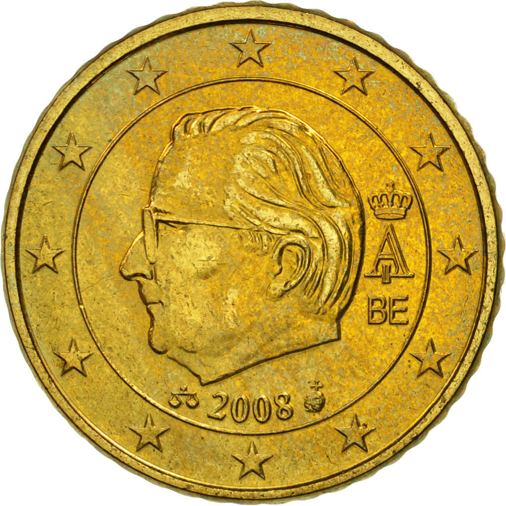 [#461340] Belgique, 50 Euro Cent, 2008, SPL, Laiton, KM:279