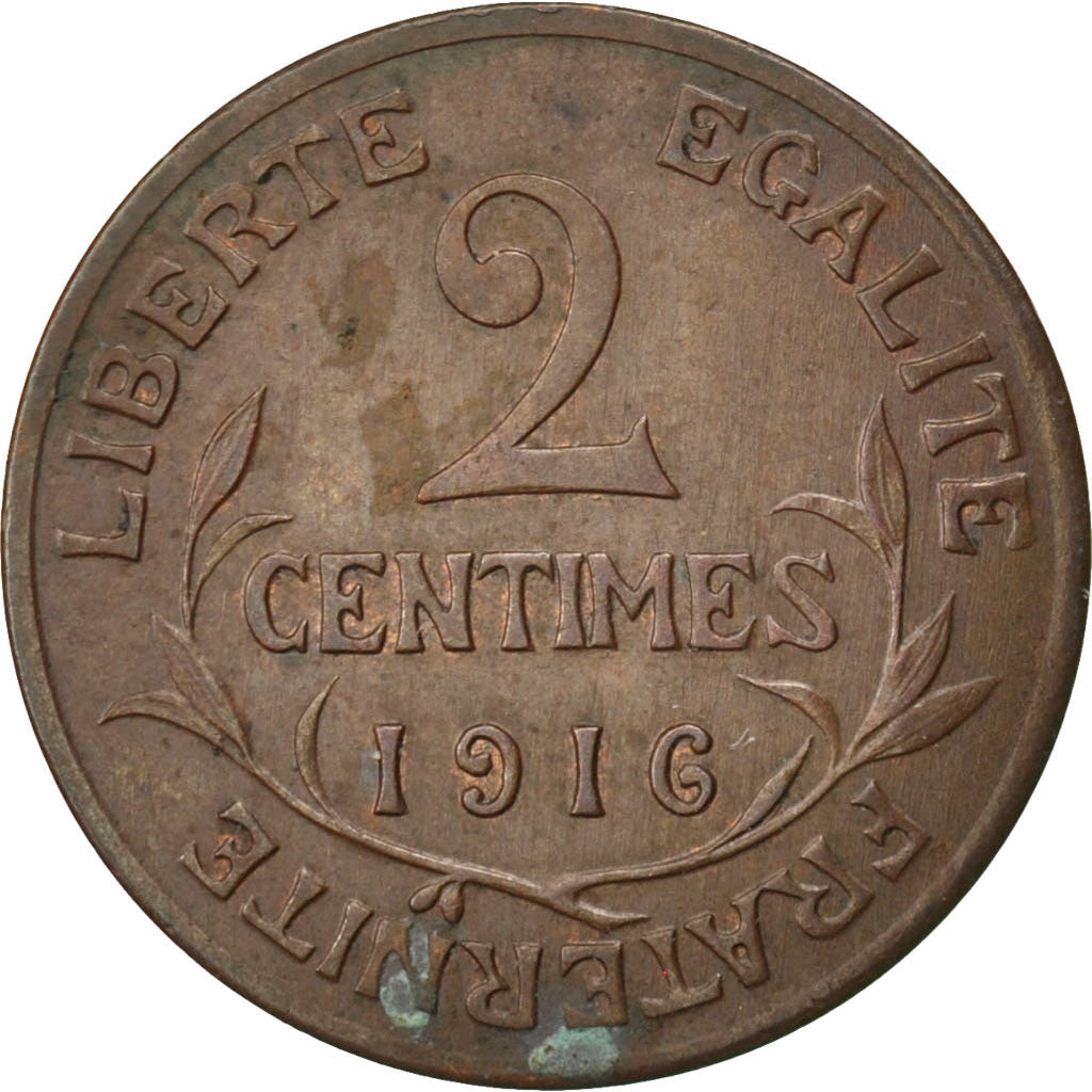 [#34306] IIIème République, 2 Centimes Daniel-Dupuis, 1916, Paris, Gadoury 107