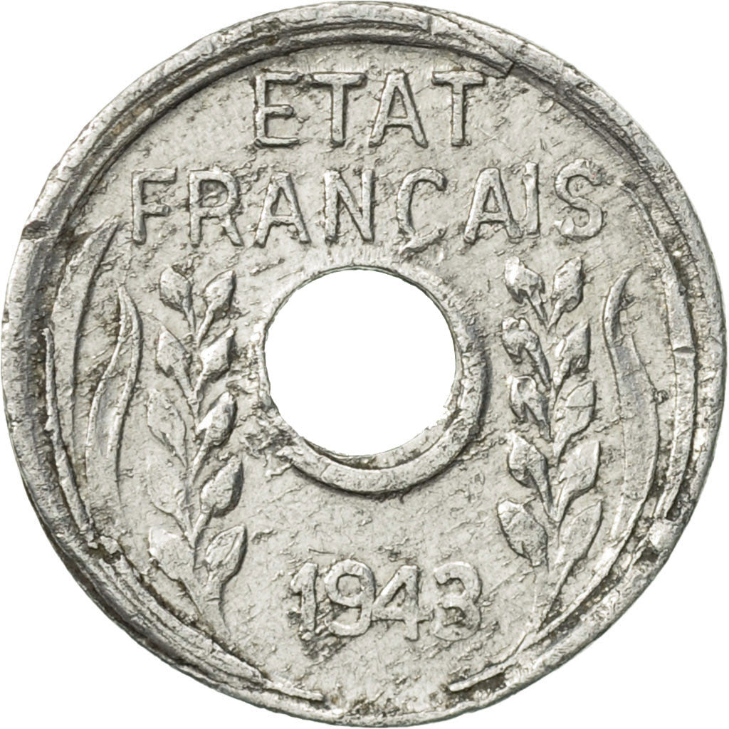 [#468831] FRENCH INDO-CHINA, Cent, 1943, Paris, TTB, Aluminium, KM:26