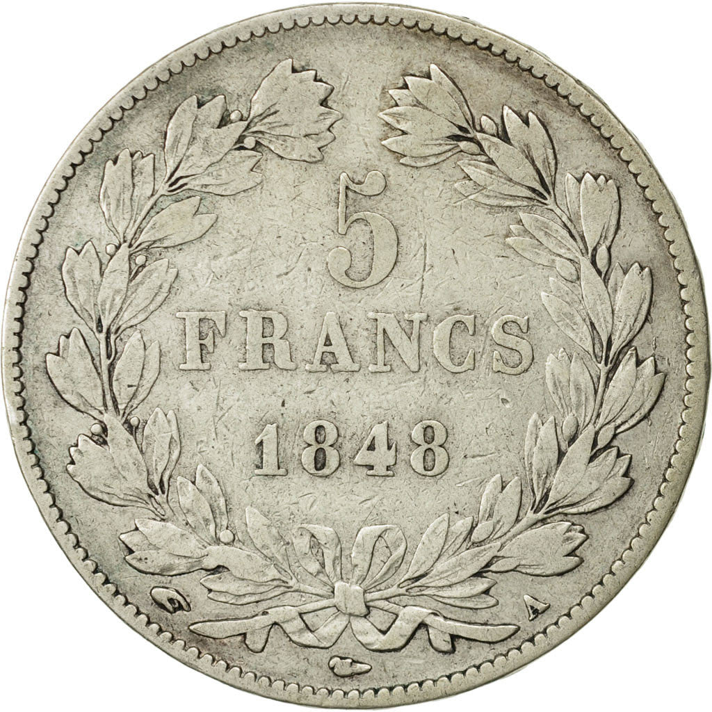 [#471296] France, Louis-Philippe, 5 Francs, 1848, Paris, VF(30-35), Silver | eBay