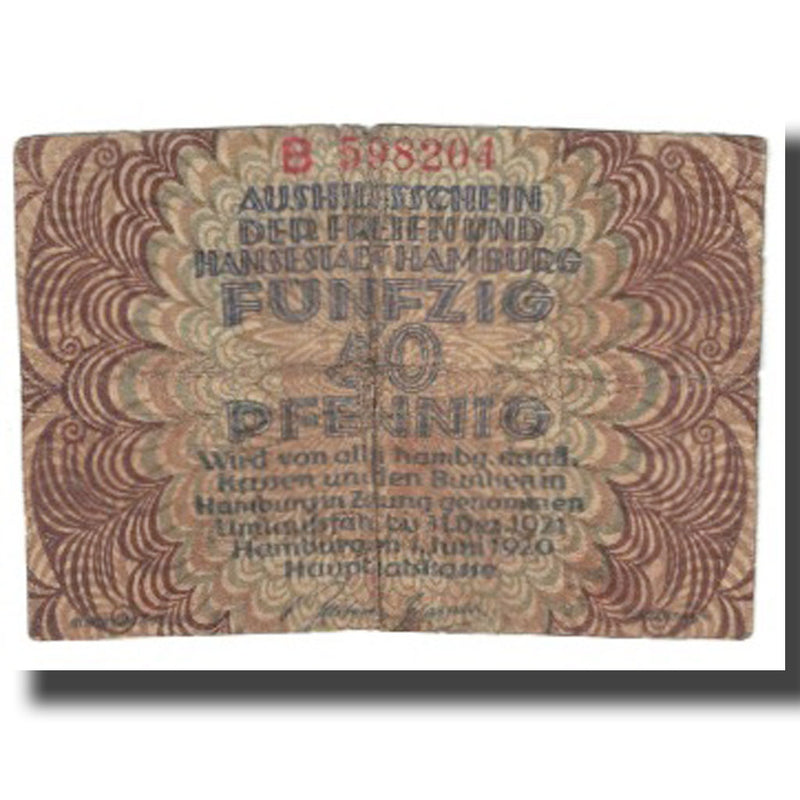 Necessity Coinage France Personnage 1 50 Pfennig 1921 Numiscorner Com