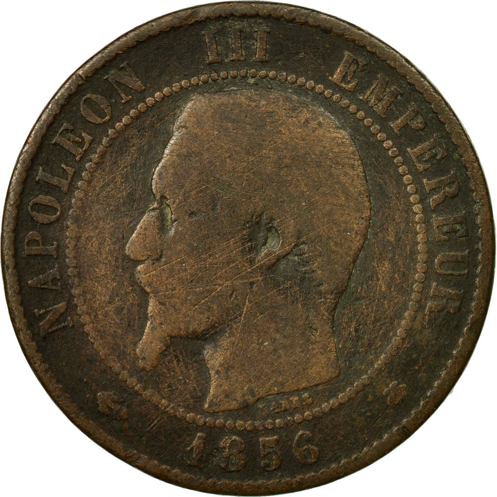 [#440016] Coin, France, Napoleon III, Napoléon III, 10 Centimes, 1856