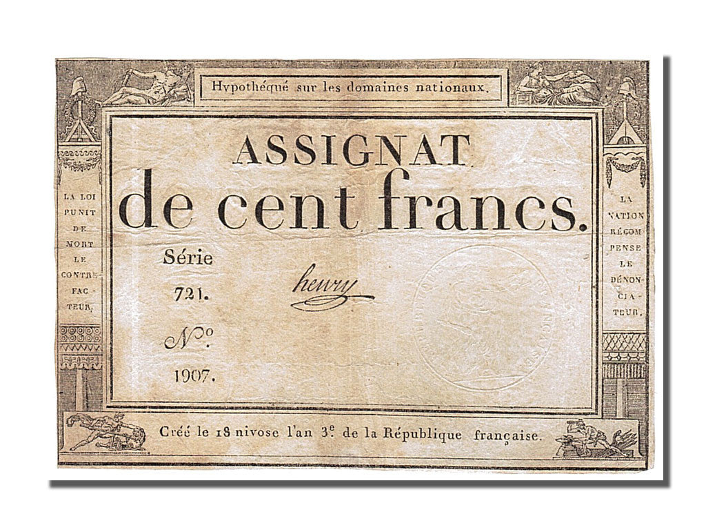 [#152043] 100 Francs type Domaines Nationaux, signé Gibier