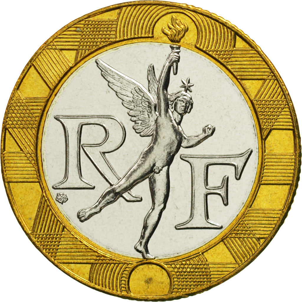 [#460734] France, Génie, 10 Francs, 1997, Paris, FDC, Aluminum-Bronze, KM:964.2