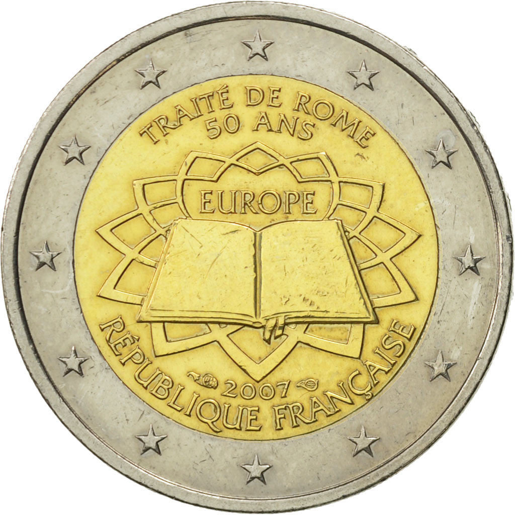 2 Euros Traité De Rome 2007 France - Communauté MCMS