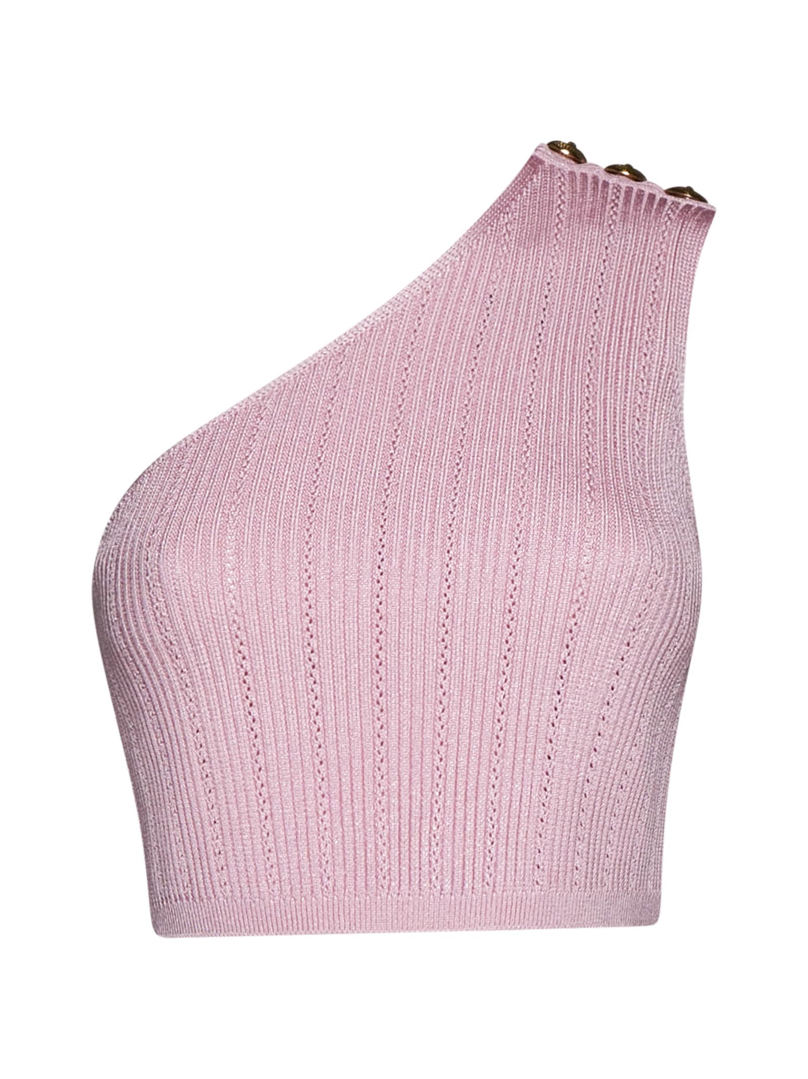 Shop Balmain Top In Rose