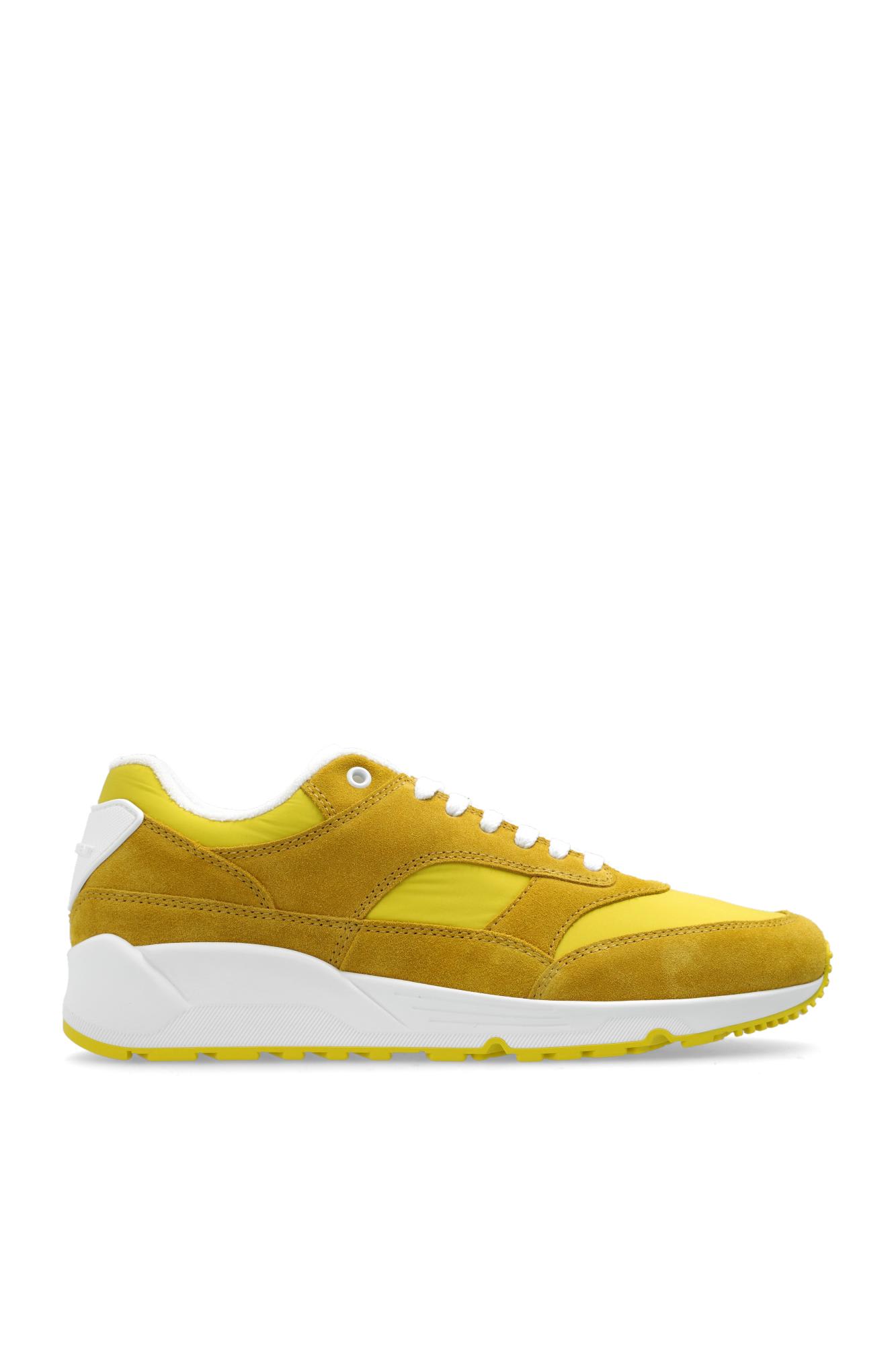 Shop Saint Laurent Sneakers With Logo In Yellow