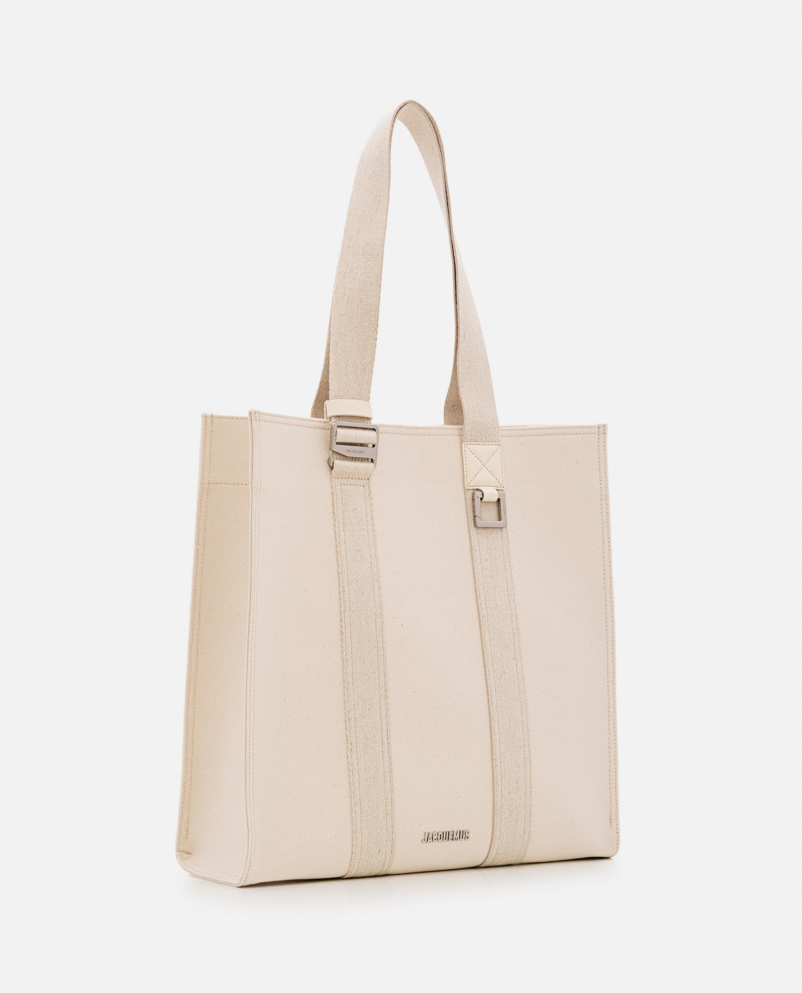 Shop Jacquemus Le Cabas Cuerda Cotton Tote Bag In White