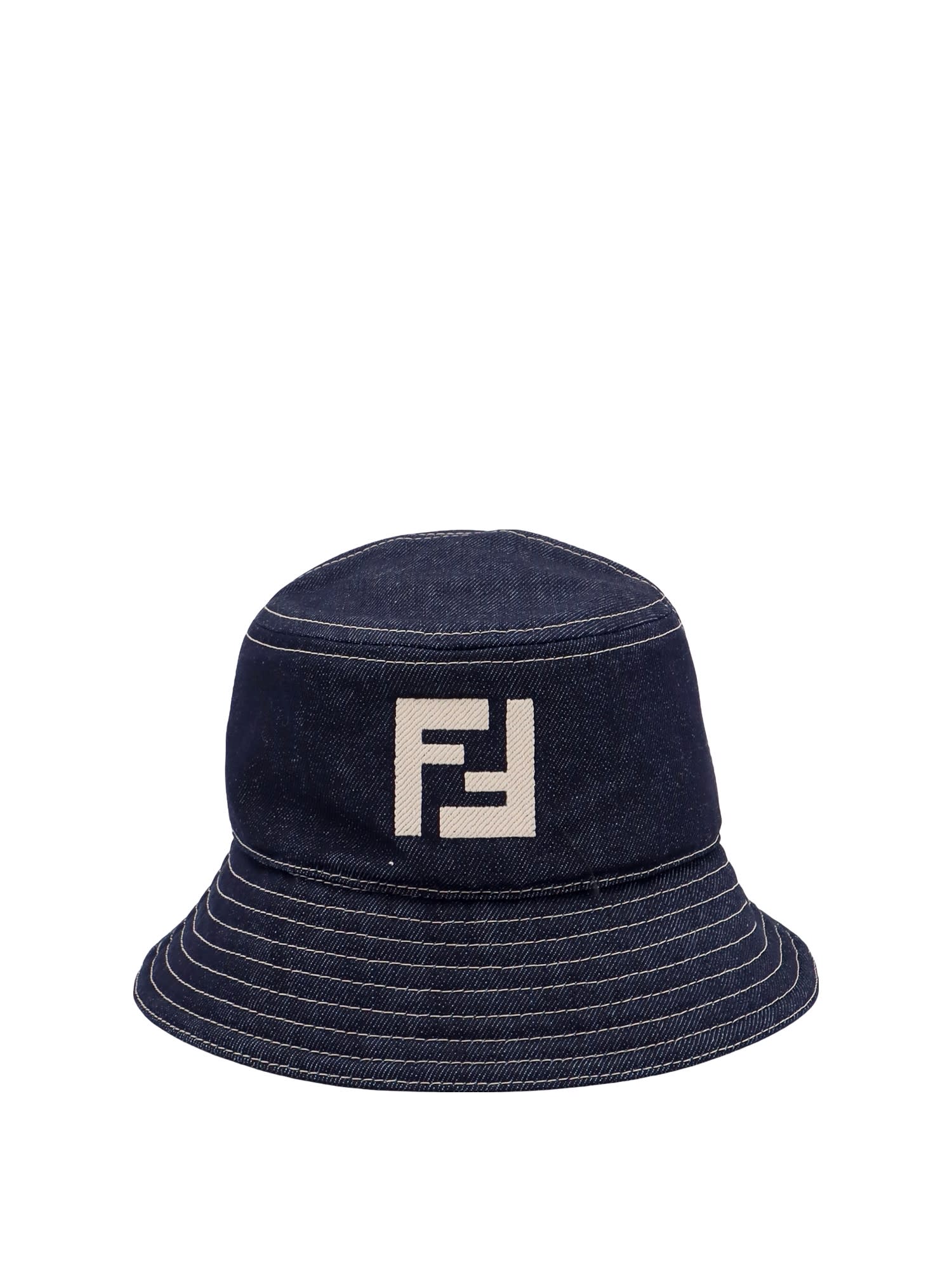 Shop Fendi Cloche In Blue