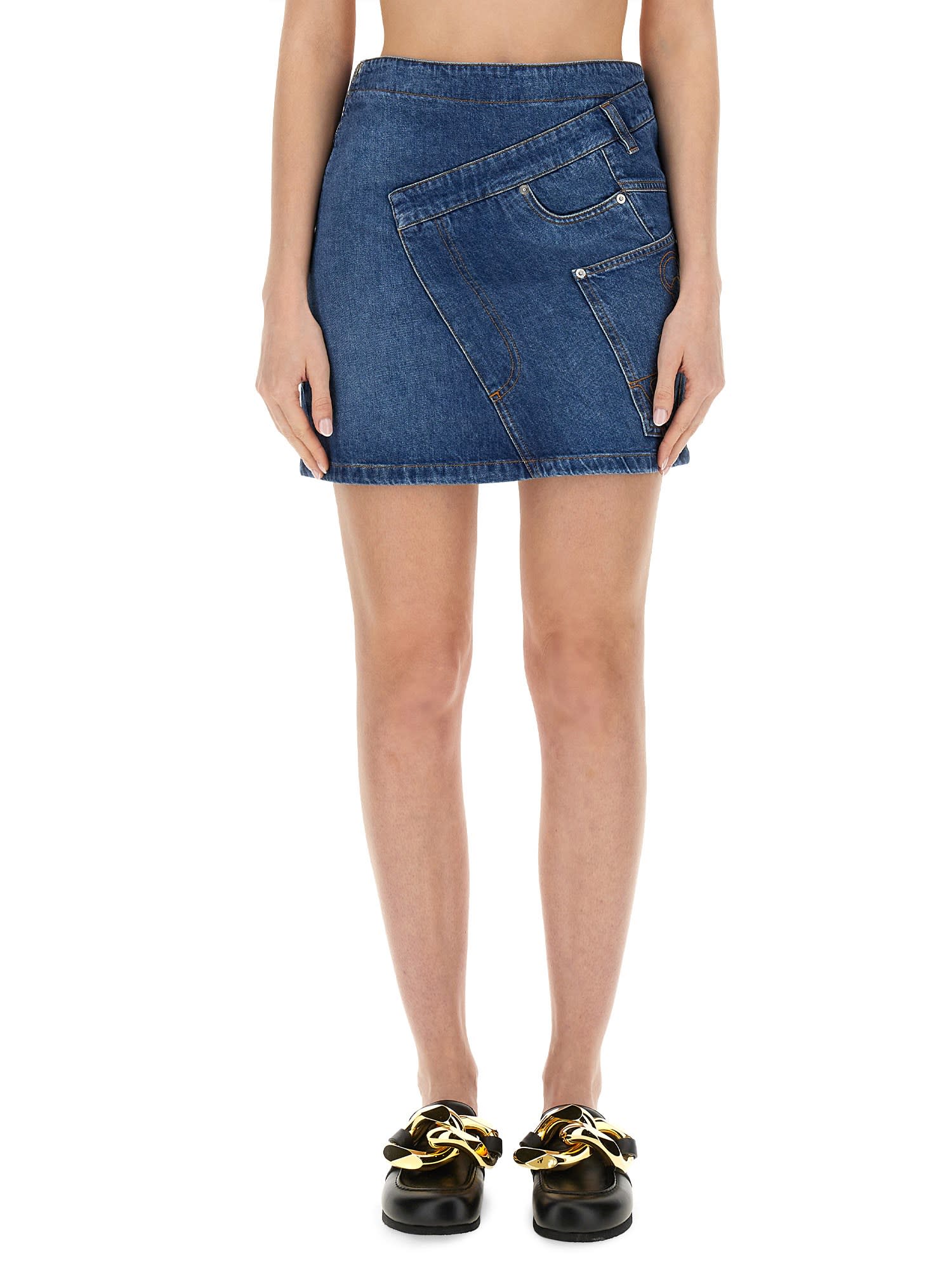 Shop Jw Anderson J.w. Anderson Denim Miniskirt In Default Title