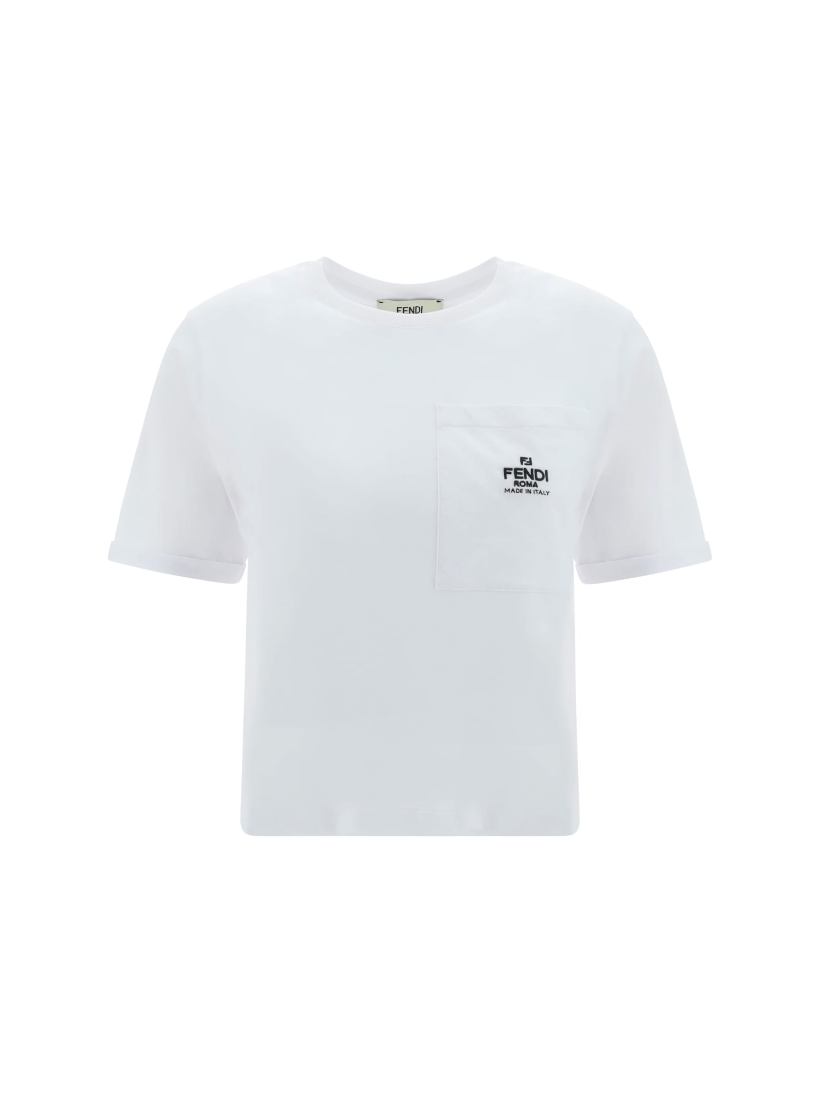 Shop Fendi T-shirt In White