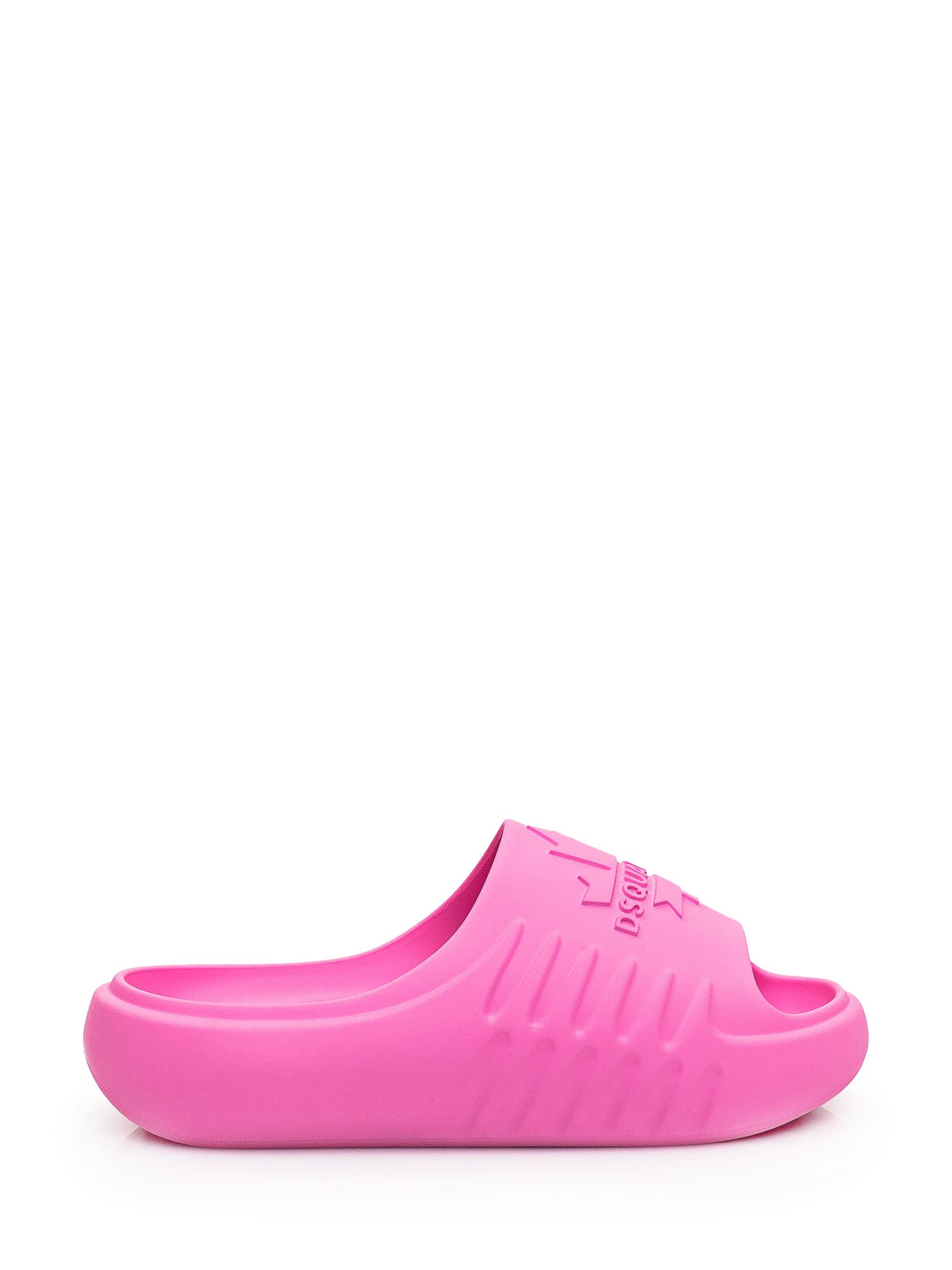 Shop Dsquared2 Logo Slides In Rosa