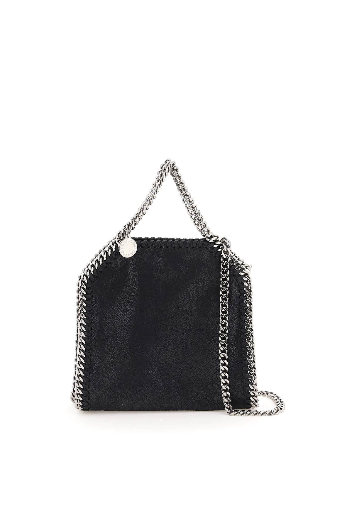 Shop Stella Mccartney Tiny Shaggy Tote Bag In Black