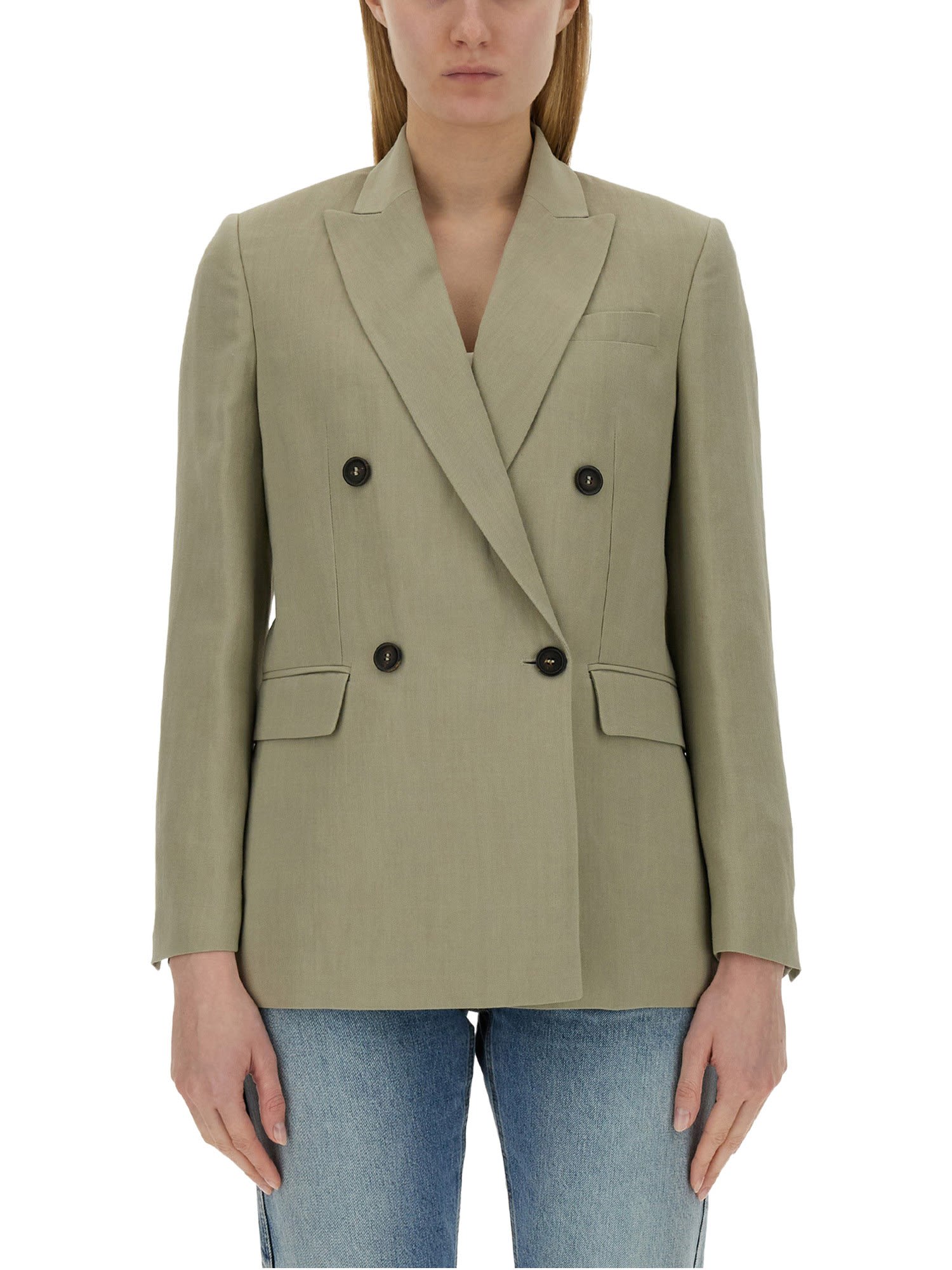 Shop Brunello Cucinelli Twill Jacket In Verde