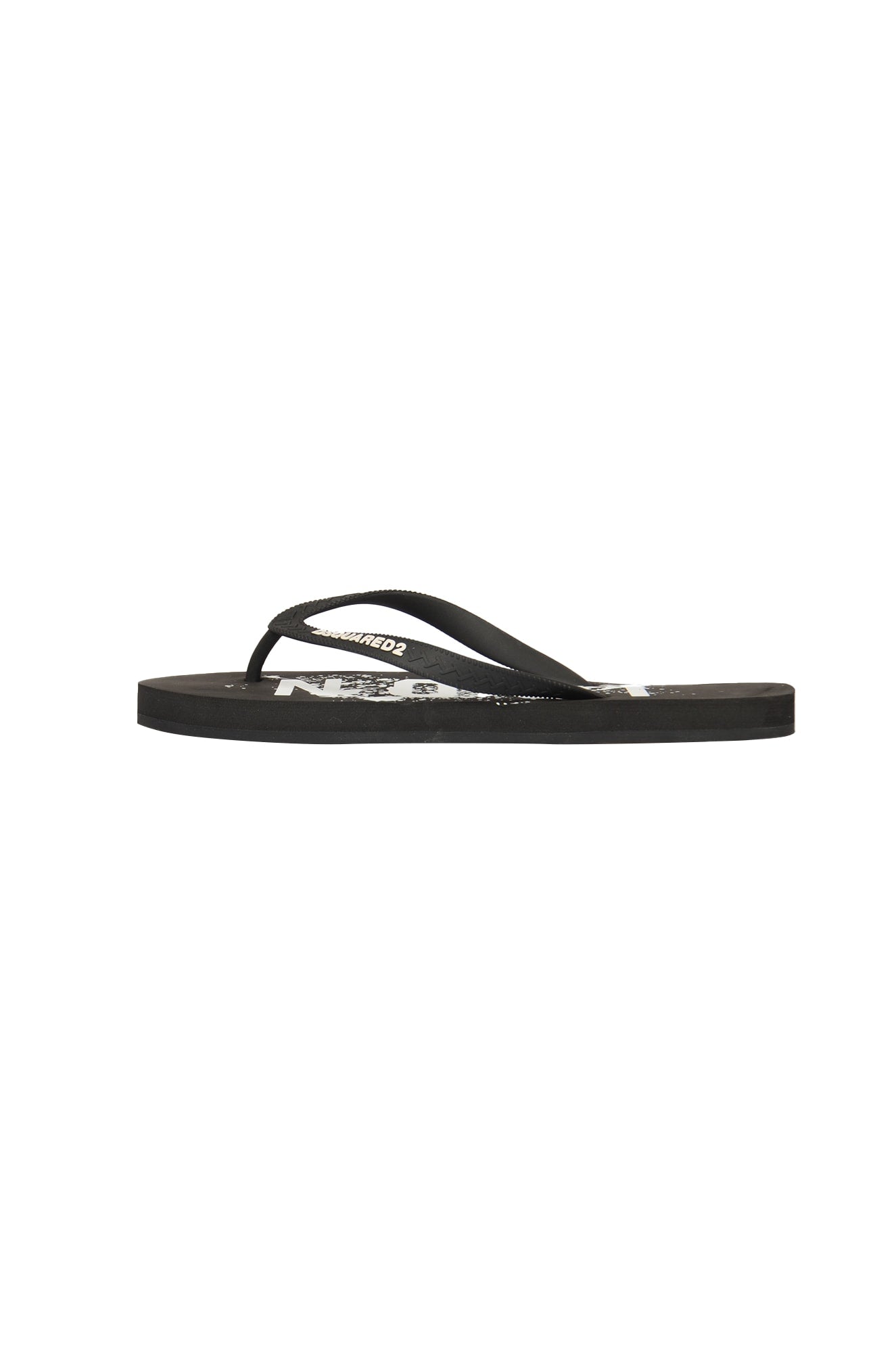 Shop Dsquared2 Logo Thong Sandals In Default Title