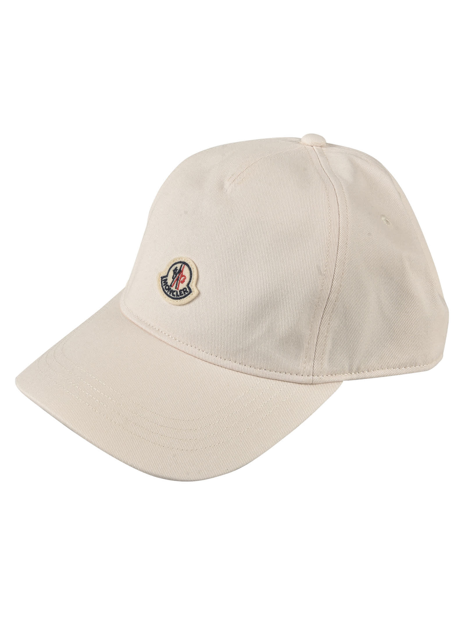 Shop Moncler Logo Patched Baseball Cap In White