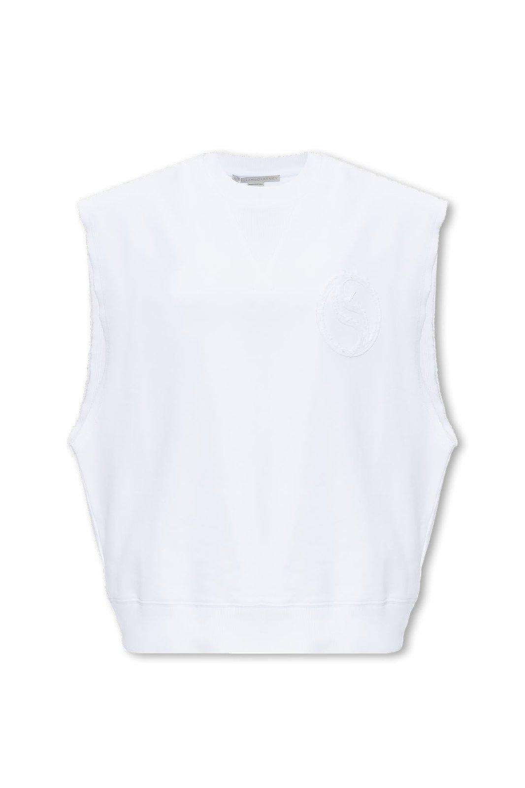 Stella Mccartney S-wave Crewneck Tank Top In White