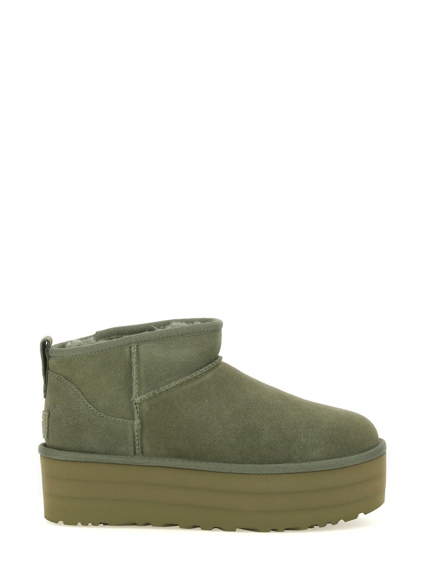 Shop Ugg Classic Ultra Mini Boot With Platform In Verde