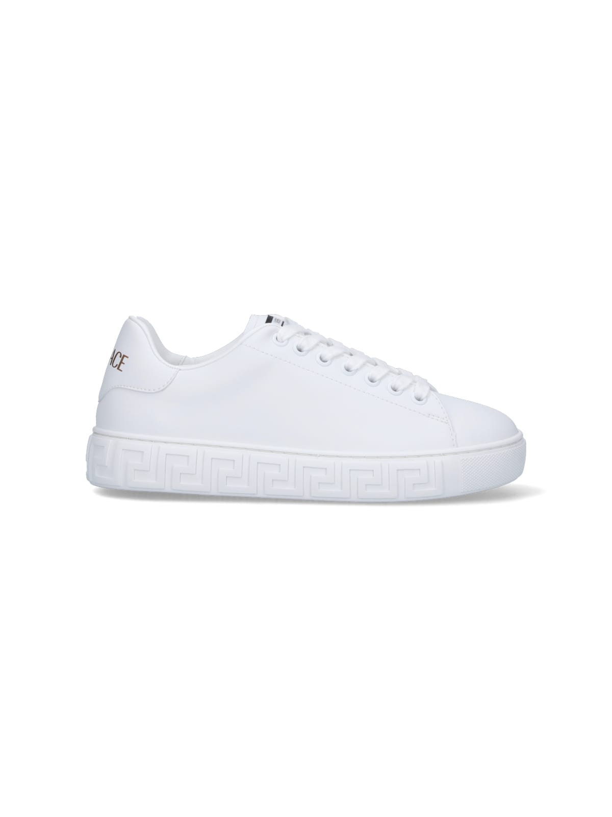 Shop Versace Sneakers In White