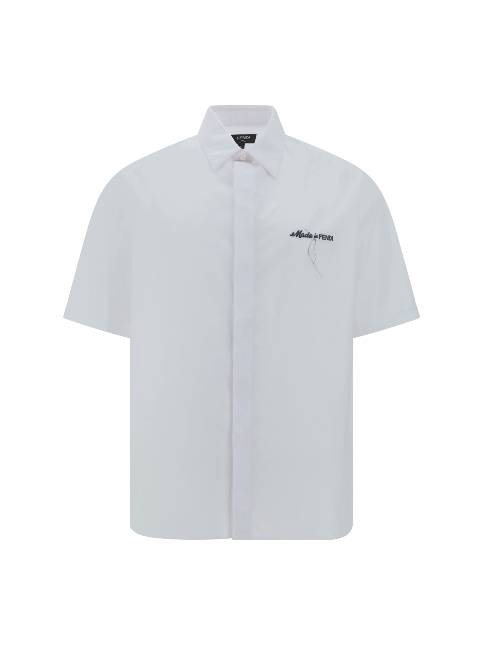 Shop Fendi Shirt In Bianco