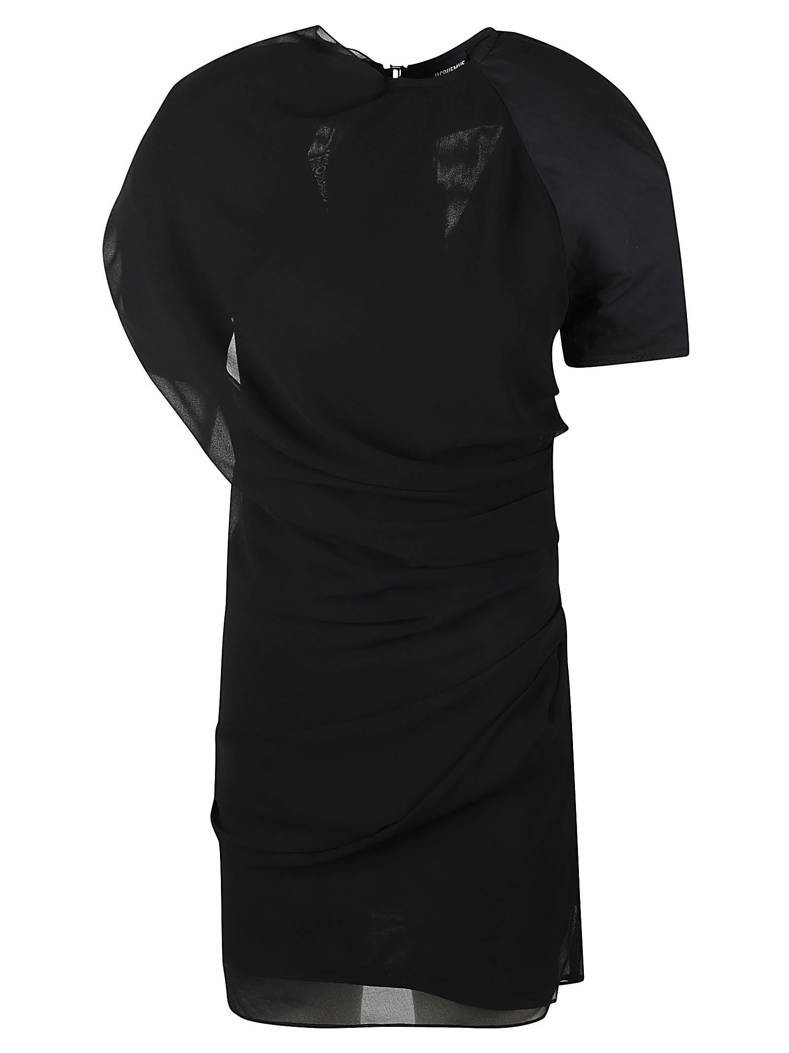 Shop Jacquemus Castagna Dress In Black