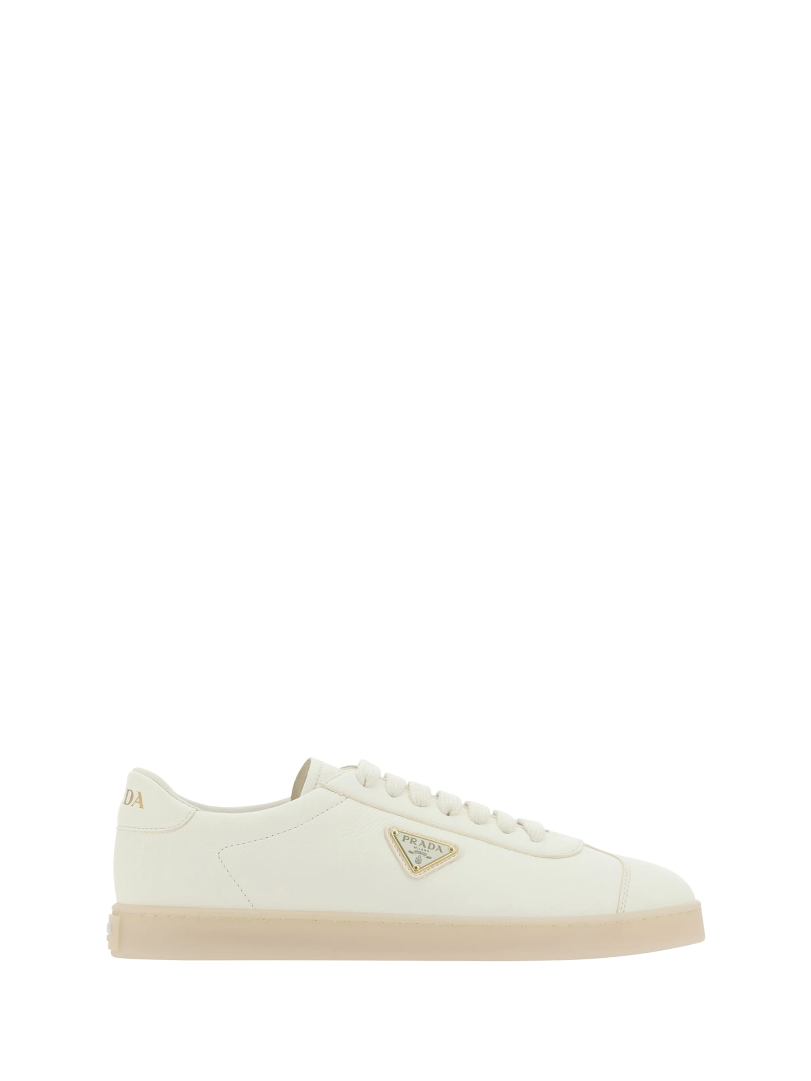 Shop Prada Sneakers In Avorio