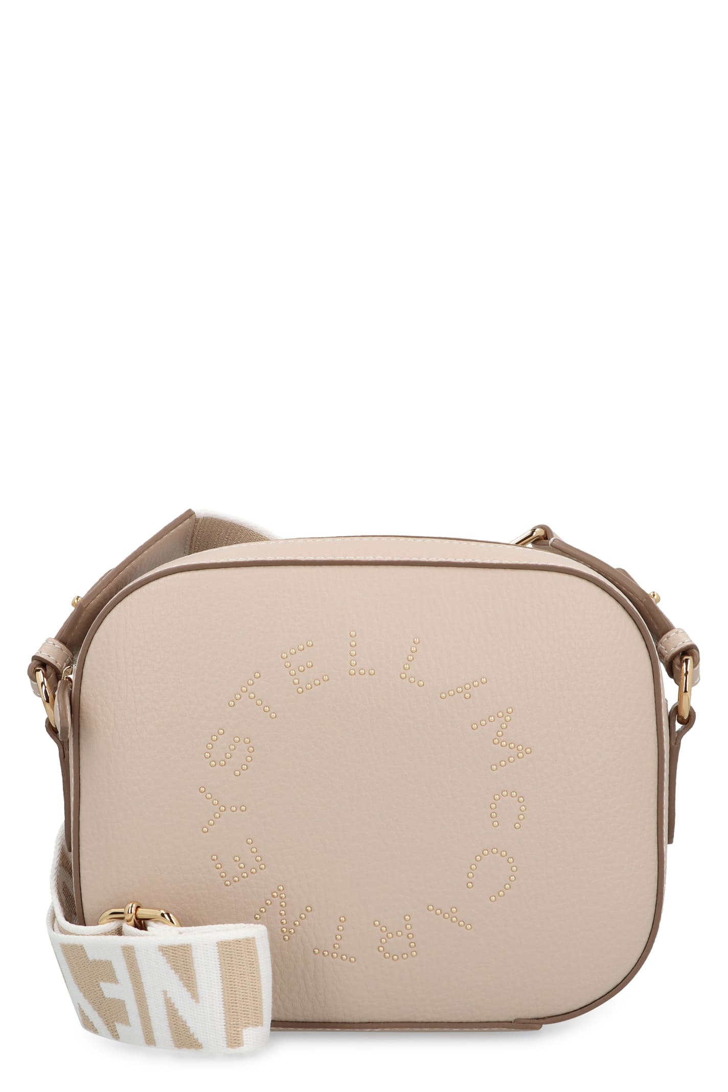 Shop Stella Mccartney Stella Logo Camera Bag In Skin