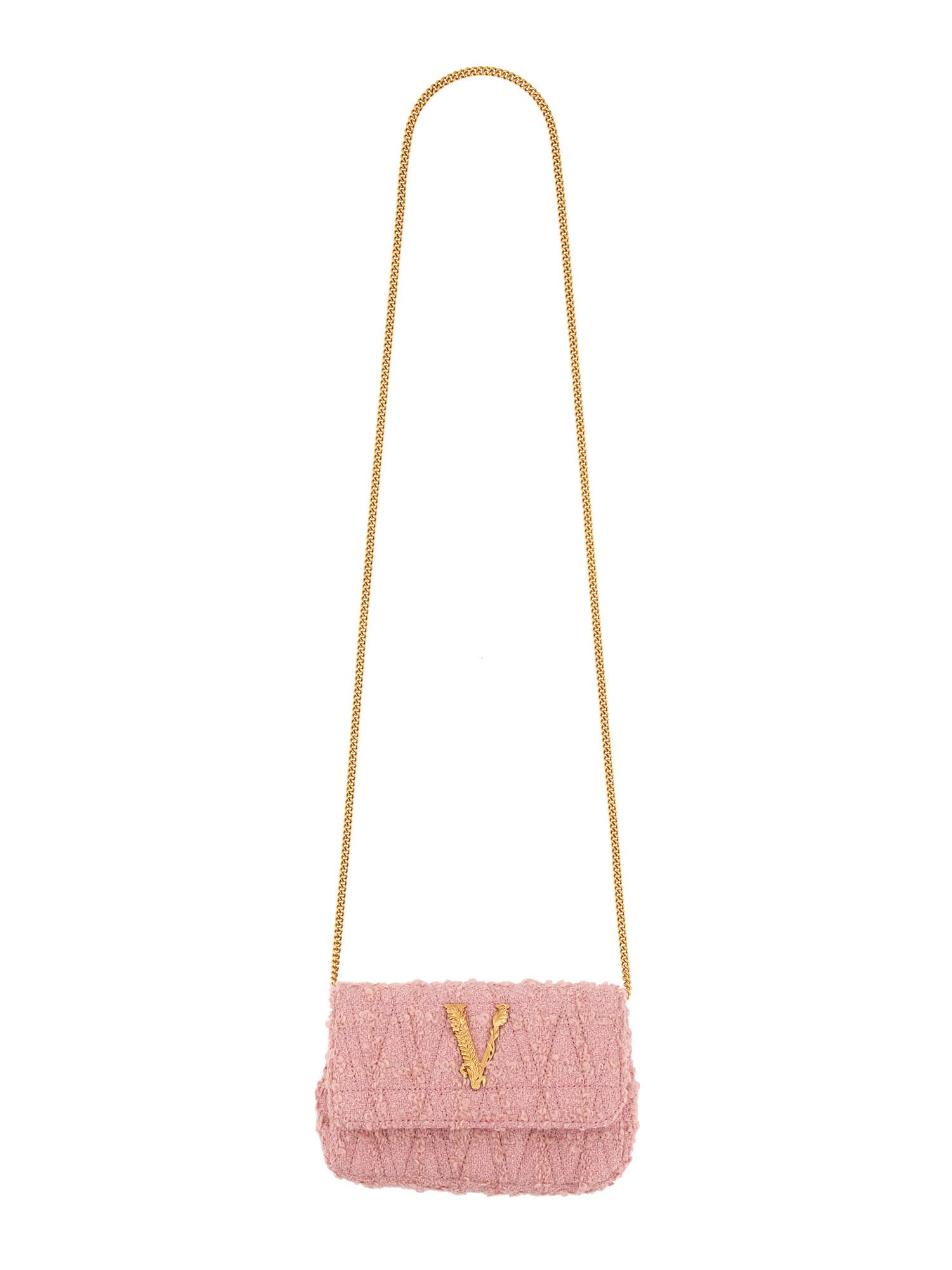 Shop Versace Bag Virtus In Rosa