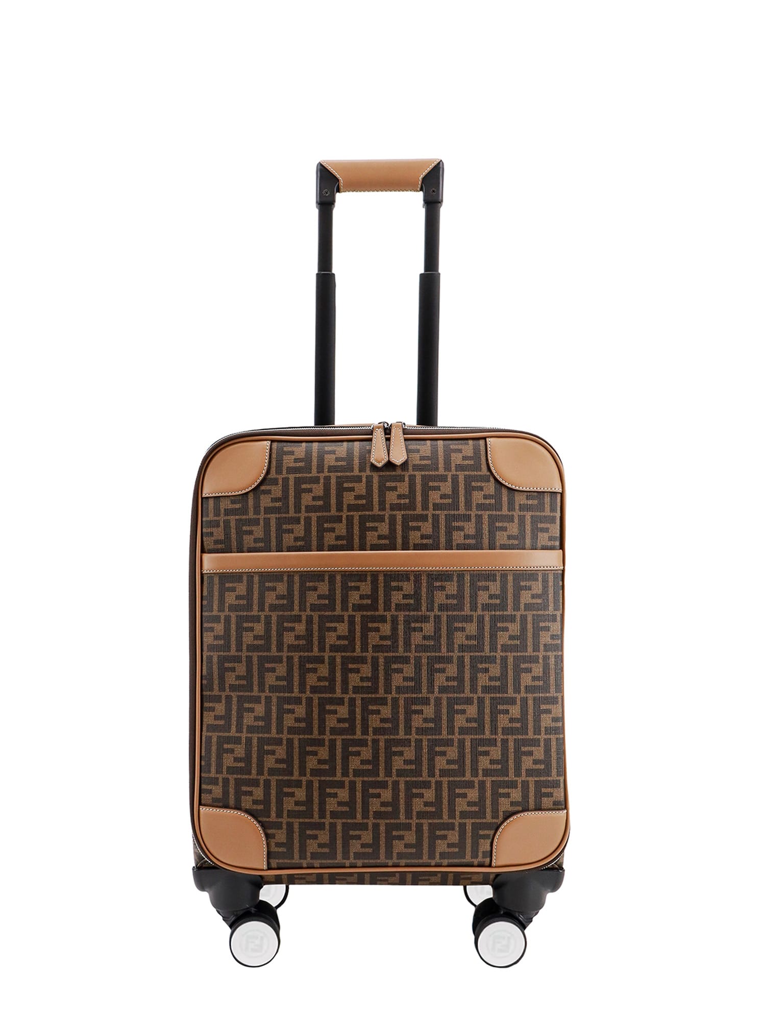 Shop Fendi Trolley In Brown