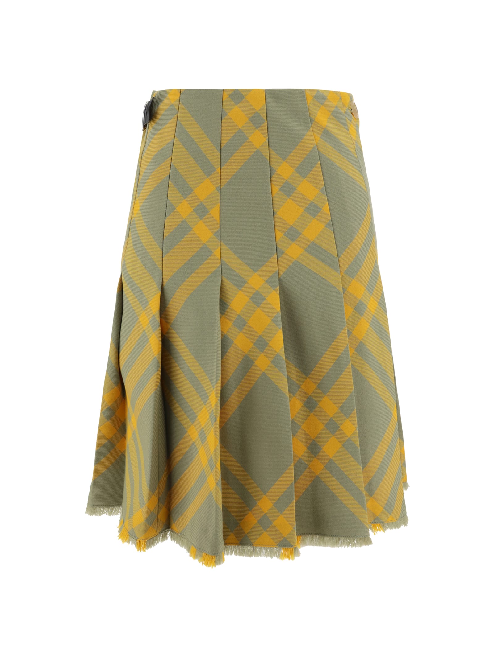 Burberry Midi Skirt In Multi